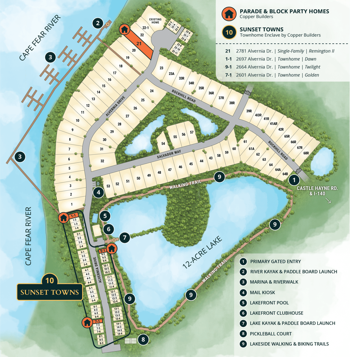 ST Block Party & Parade Map