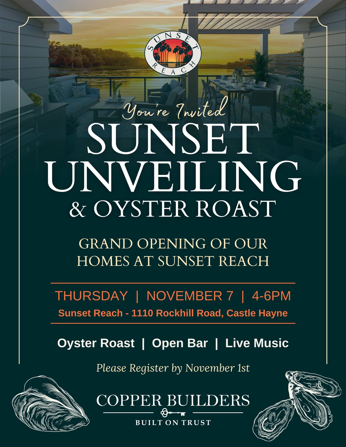 Sunset Unveiling Invite
