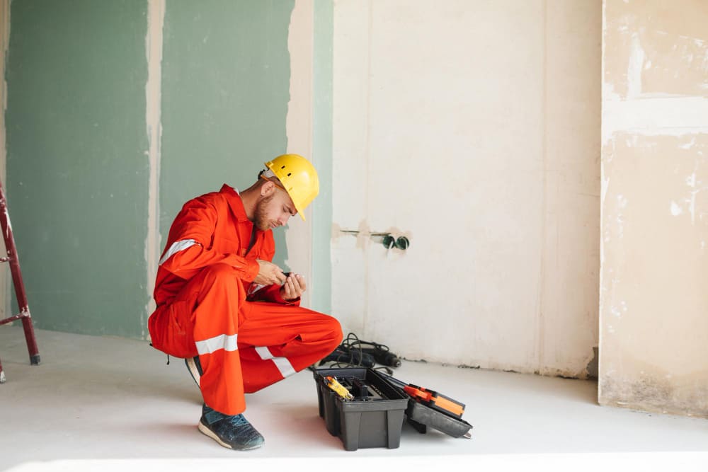 foreman-orange-work-clothes-yellow-hardhat-thoughtfully-choosing-tools-work